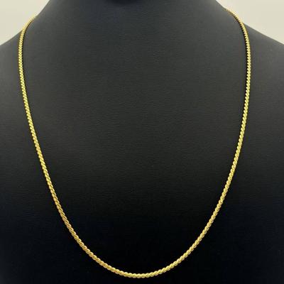 14 k gold chain 20 in