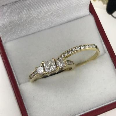 14 k gold diamond ring