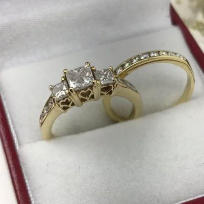 14 k gold diamond ring