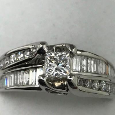 14 k gold diamond ring