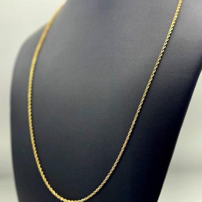 14 k gold chain 20 in