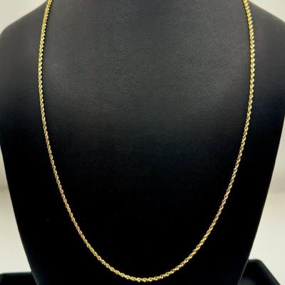 14 k gold chain 20 in