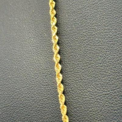 14 k gold chain 20 in