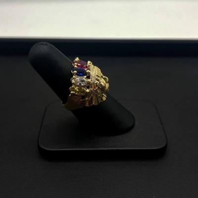 14 k gold Multistone ring size 11.5