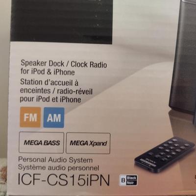 Sony Dream Machine iPod/iPhone Speaker Dock with Clock Radio