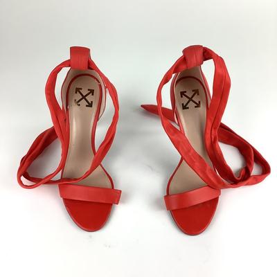 105 OFF-WHITE Red Leather Shoes Size 41
