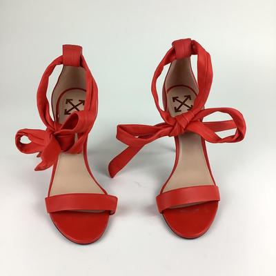 105 OFF-WHITE Red Leather Shoes Size 41