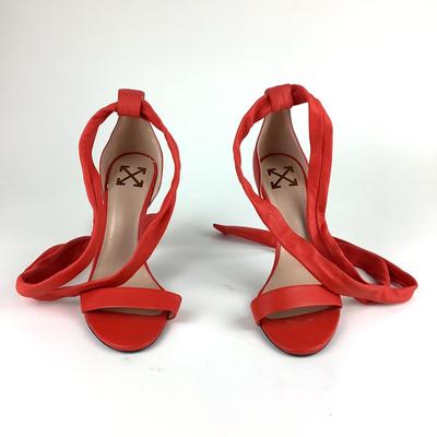 105 OFF-WHITE Red Leather Shoes Size 41