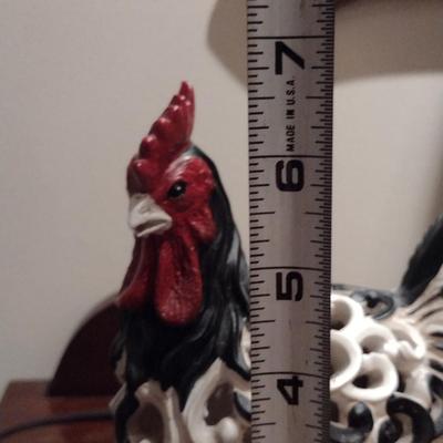 Rooster Design Accent Lamp- Approx 6 1/2" Tall