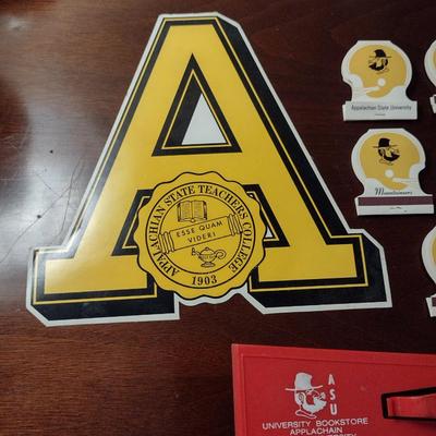 Appalachian State University Memorabilia- Matchbooks, Car Antenna Cover, Key Ring