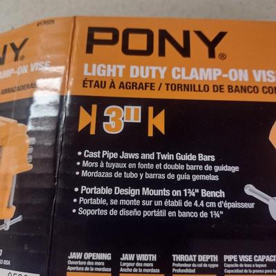 Pony Light Duty Clamp-On Vise- 3 Inch