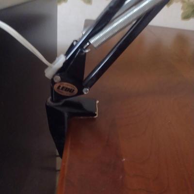 Ledu Brand Metal Clamp-On Lamp- Adjustable Height