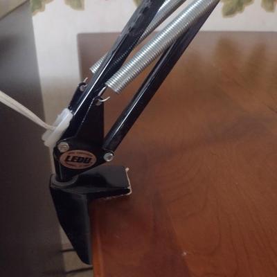 Ledu Brand Metal Clamp-On Lamp- Adjustable Height