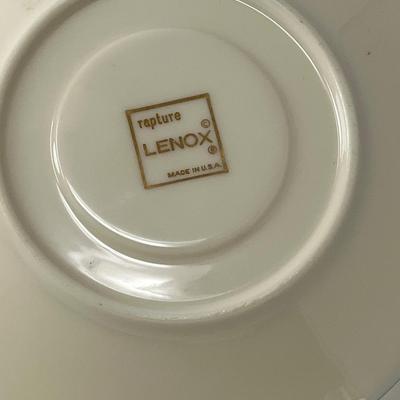Rapture U.S. Lenox Silver Trim Saucer & Lenox Bud Vase
