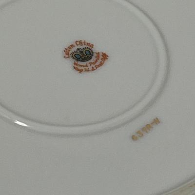 Lefton Hostess Snack Set of 4 Tea Cups & Plates