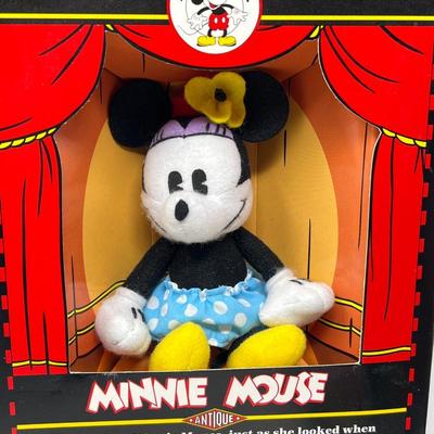 Gund Antique Minnie & Mickey Mouse (Box) & Schmid Mickey’s Toy Chest Music Box