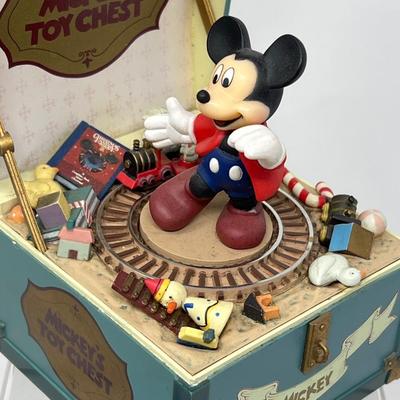 Gund Antique Minnie & Mickey Mouse (Box) & Schmid Mickey’s Toy Chest Music Box