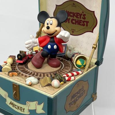 Gund Antique Minnie & Mickey Mouse (Box) & Schmid Mickey’s Toy Chest Music Box