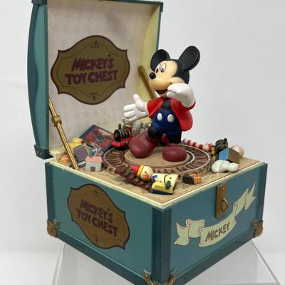 Gund Antique Minnie & Mickey Mouse (Box) & Schmid Mickey’s Toy Chest Music Box