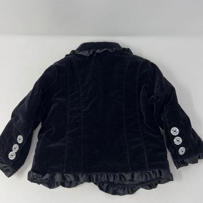 Baby Guess Black Velvet Jacket - 8-9 mos