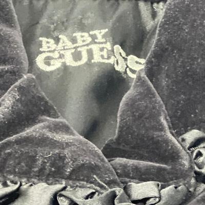 Baby Guess Black Velvet Jacket - 8-9 mos