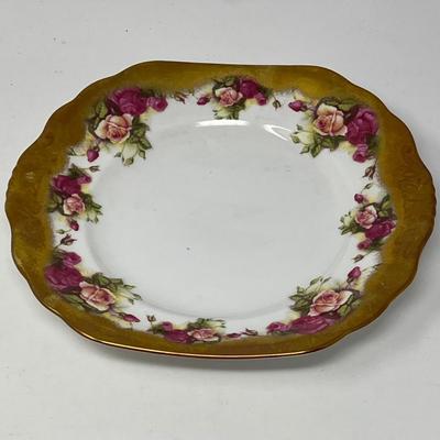 Golden Rose Royal Chelsea Bone China Plates