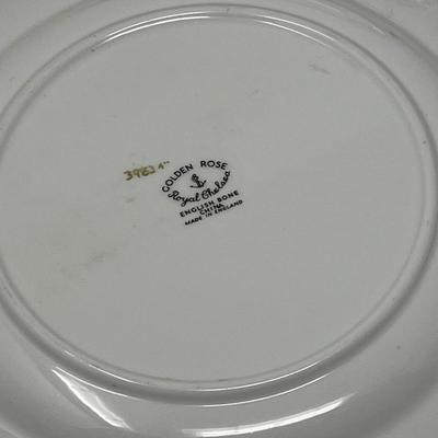 Golden Rose Royal Chelsea Bone China Plates