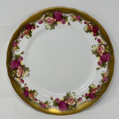 Golden Rose Royal Chelsea Bone China Plates