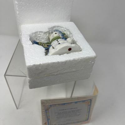 Cherished Teddies Snow Bear & Annette and Pop Imports Flower Shop