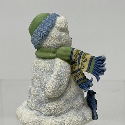 Cherished Teddies Snow Bear & Annette and Pop Imports Flower Shop