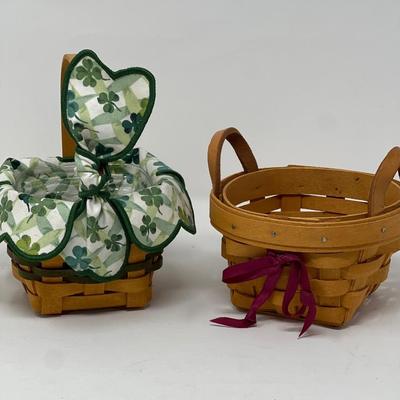 Two 4” x 4” Longaberger Baskets