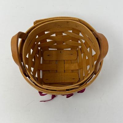 Two 4” x 4” Longaberger Baskets
