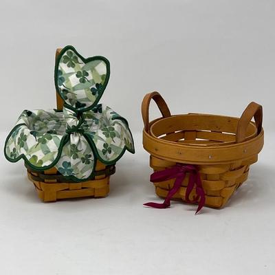 Two 4” x 4” Longaberger Baskets