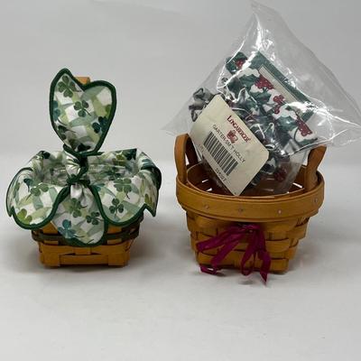 Two 4” x 4” Longaberger Baskets