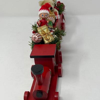 Craft Cottage Faux Fir Tree Wall Hanging & Wood Train