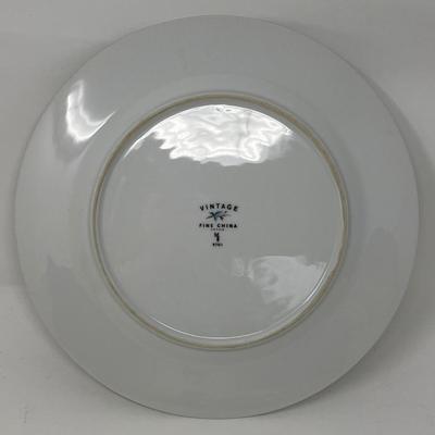 3 Vintage Fine China Japan #6701 Dinner Plates