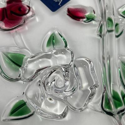 Celebrations Rose Garden Footed Relish Mikasa Platter