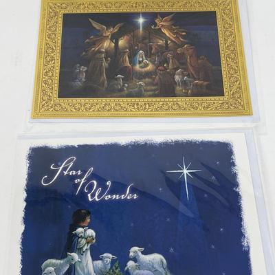 122 Christmas Greeting Cards & Box Of Thomas Kinkade Hallmark Cards