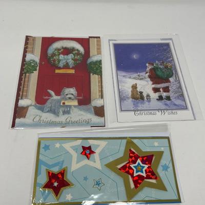 122 Christmas Greeting Cards & Box Of Thomas Kinkade Hallmark Cards