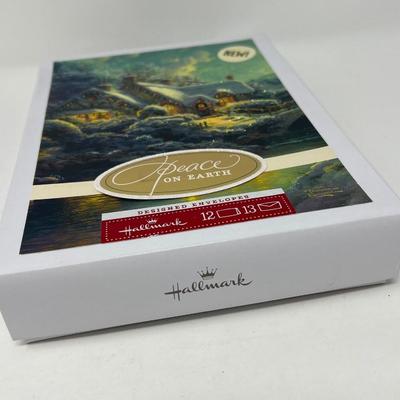 122 Christmas Greeting Cards & Box Of Thomas Kinkade Hallmark Cards