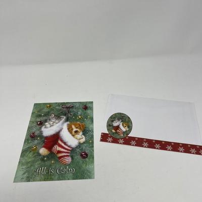 122 Christmas Greeting Cards & Box Of Thomas Kinkade Hallmark Cards