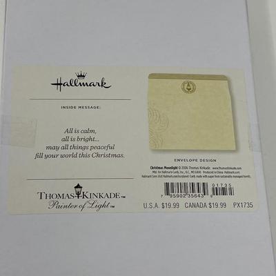 122 Christmas Greeting Cards & Box Of Thomas Kinkade Hallmark Cards