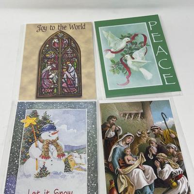 122 Christmas Greeting Cards & Box Of Thomas Kinkade Hallmark Cards