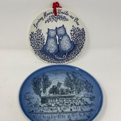 Blue Porcelain Collector Plates - Delft, Royal Copenhagen, B&G