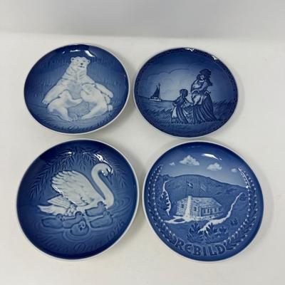 Blue Porcelain Collector Plates - Delft, Royal Copenhagen, B&G
