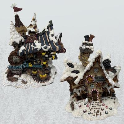 Boyds Bearly Built Hoofer Hall Reindeer Dorm & Elves B Us Workshop Village Houses