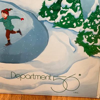 Department 56 Village Skating Pond in Original Box