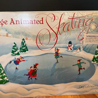 Department 56 Village Skating Pond in Original Box