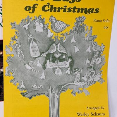 Old Piano Single Sheet & Christmas Music Books