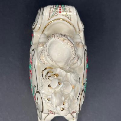 Lenox "Dash Away All" Santa in Sleigh Porcelain Sculpture